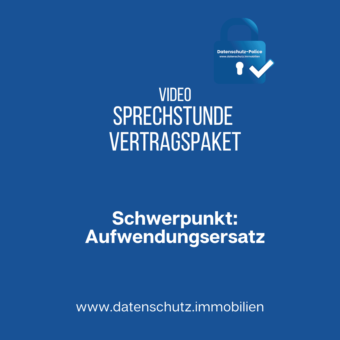Sprechstunde Vertragspaket zum Aufwendungsersatz