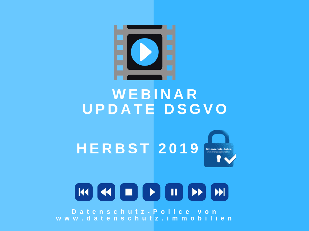 Webinarserie für Immobilienfirmen in der DSGVO