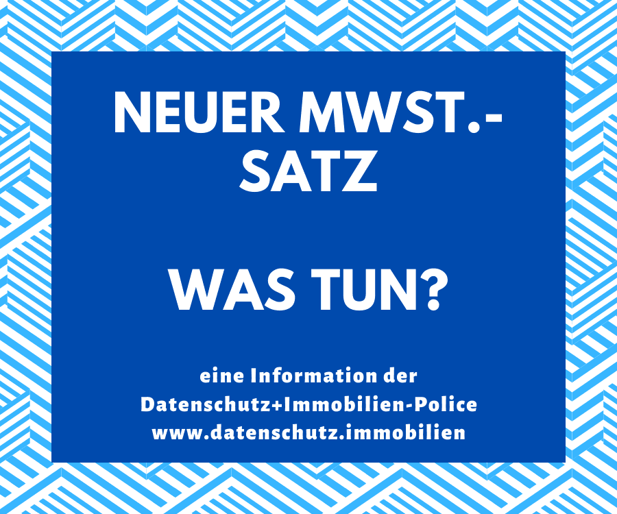 Die Senkung der MwSt. in der Provisions- oder Verwalterrechnung