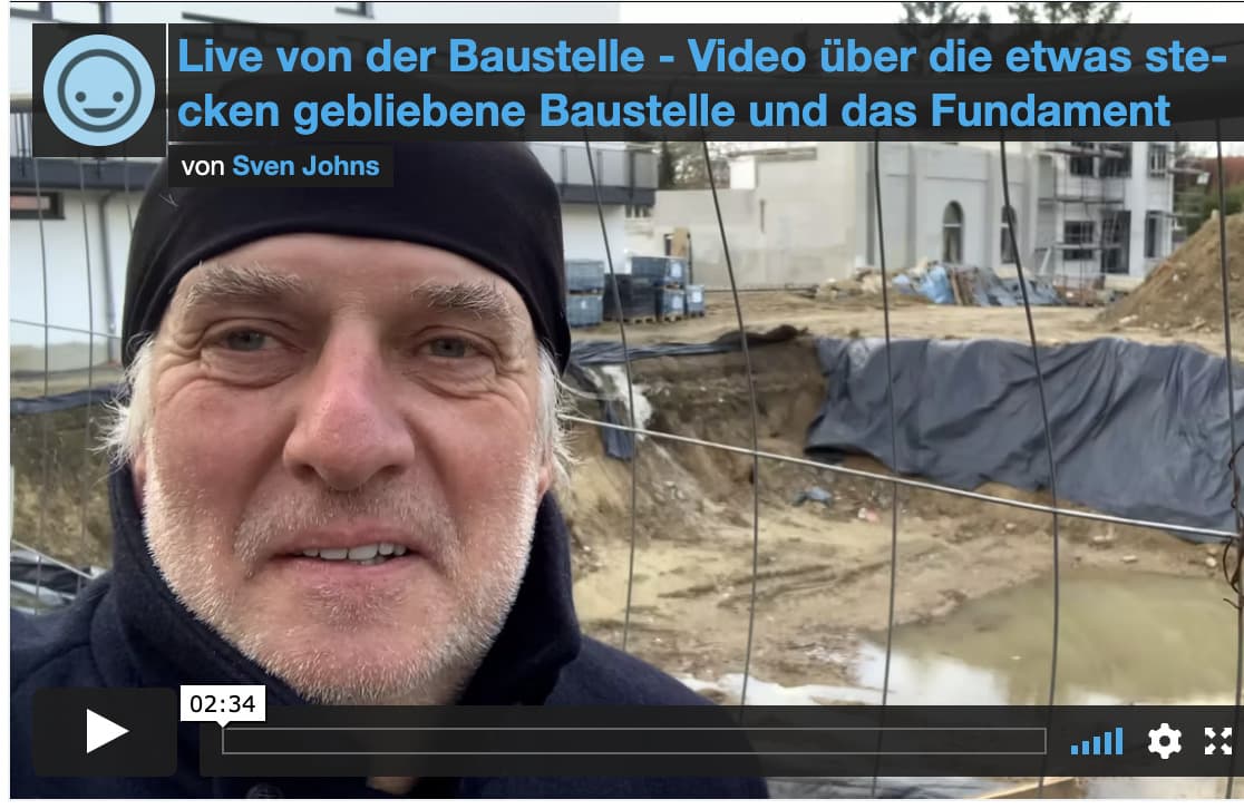 Live von der Baustelle
