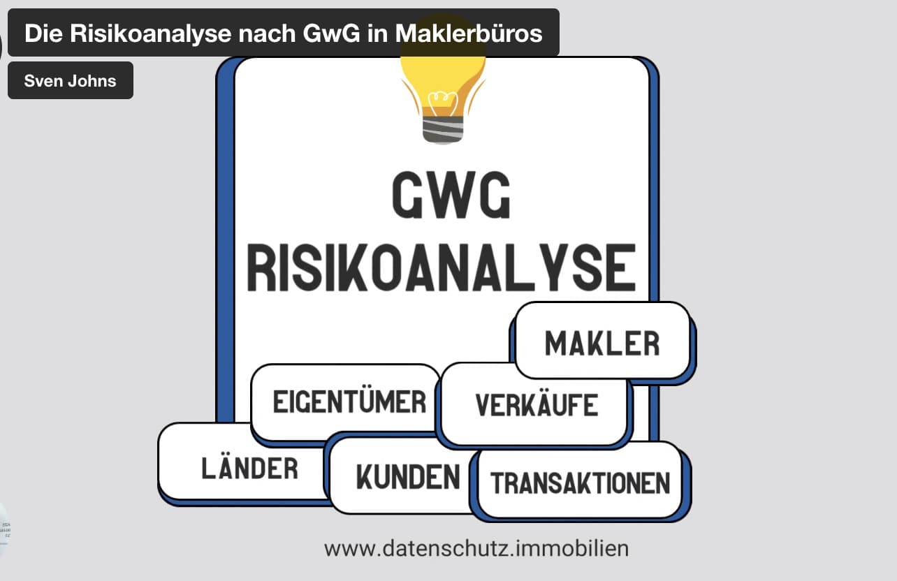 Risikoanalyse Immobilienmakler GwG