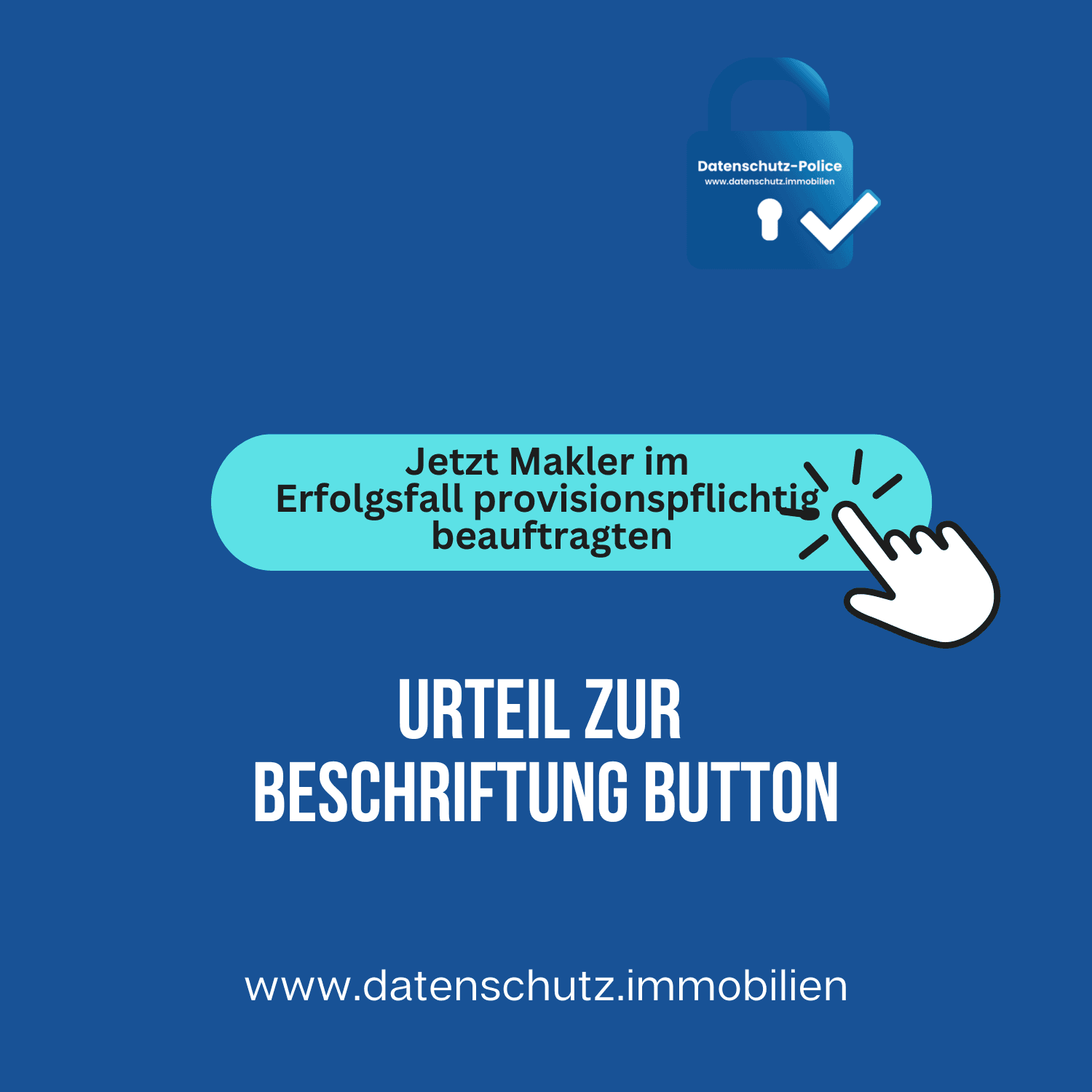 Urteil Button richtig beschriften