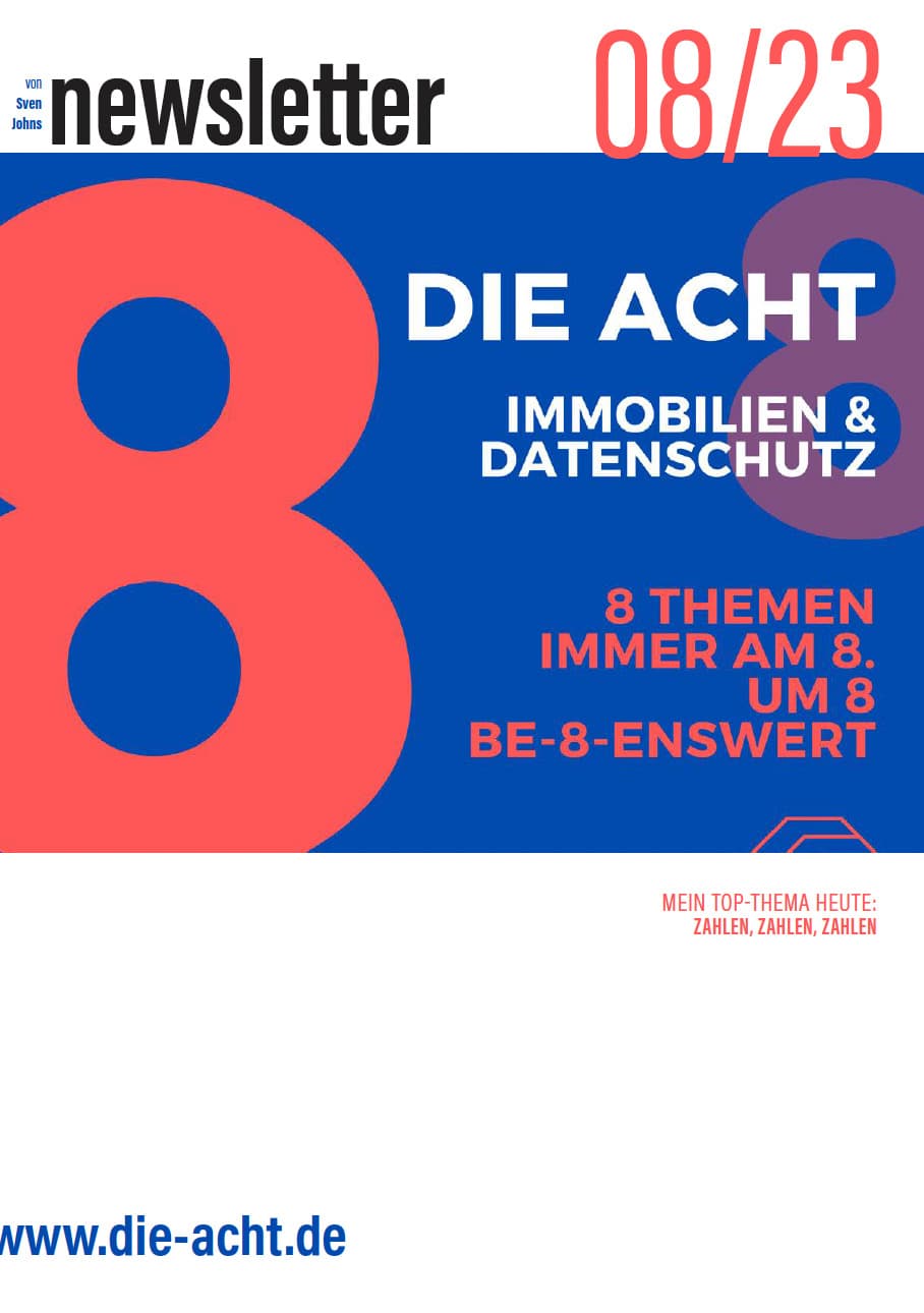 Die Ausgabe August 2023 von DIE ACHT